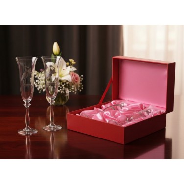 Набор фужеров для шампанского С рождением девочки!