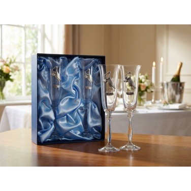 Набор фужеров для шампанского С рождением сына!