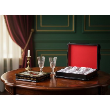 Набор хрустальных лафитников Русская тройка