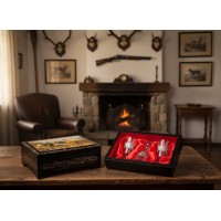 Набор хрустальных мини-лафитников Русская охота