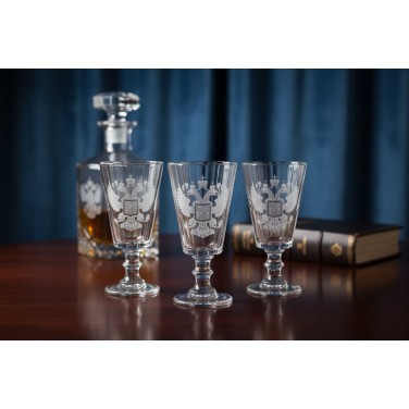 Хрустальный набор лафитников Родина