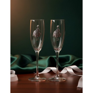 Набор фужеров для шампанского Долгожданное прибавление
