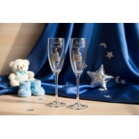 Набор фужеров для шампанского Ура, мальчик