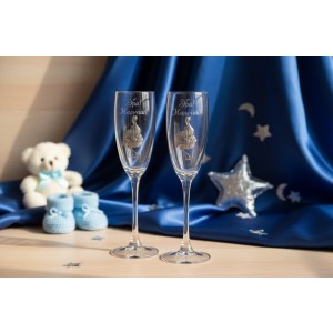 Набор фужеров для шампанского Ура, мальчик