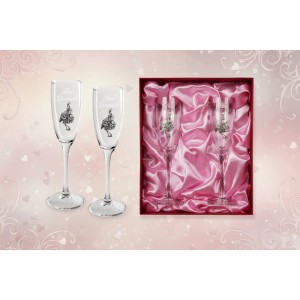 Набор фужеров для шампанского Ура, девочка