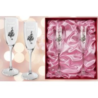 Набор фужеров для шампанского Спасибо за дочку