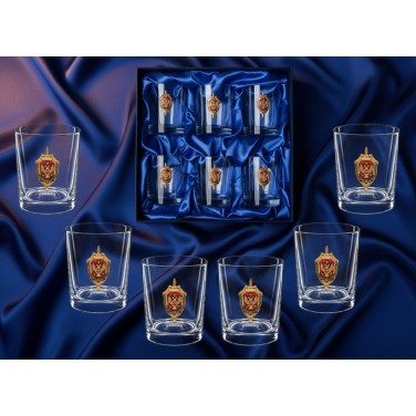 Набор бокалов для виски Слава ФСБ!