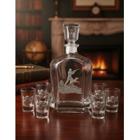 Набор для водки Охотник с собакой