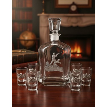 Набор для водки Охотник с собакой