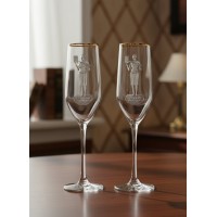 Набор фужеров для шампанского Лучшему учителю