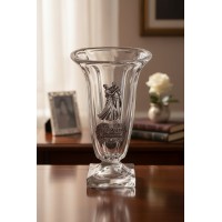 Стеклянная ваза 10 лет Всё только начинается