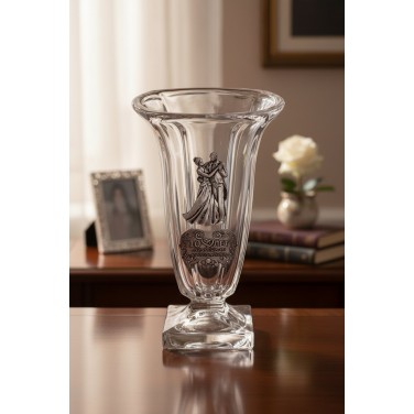 Стеклянная ваза 10 лет Всё только начинается