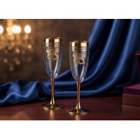 Подарочные фужеры для шампанского 15 лет счастья