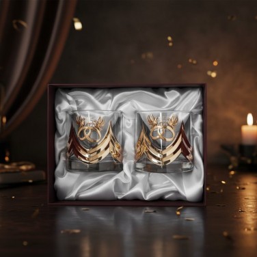 Подарочные бокалы для виски 15 лет вместе 