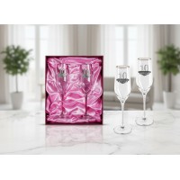 Набор фужеров для шампанского 10 лет вместе