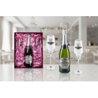 Набор фужеров с местом под бутылку 10 лет вместе