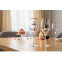 Набор бокалов для вина 10 лет вместе