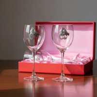 Набор бокалов для вина Оловянная свадьба - 10 лет