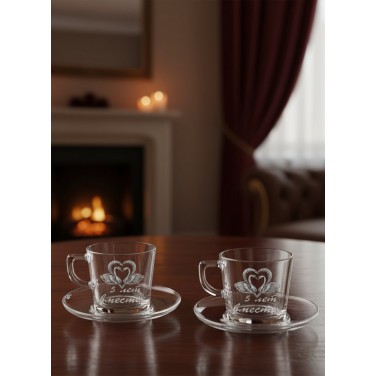 Чайный набор 5 лет вместе Чайный набор 5 лет вместе