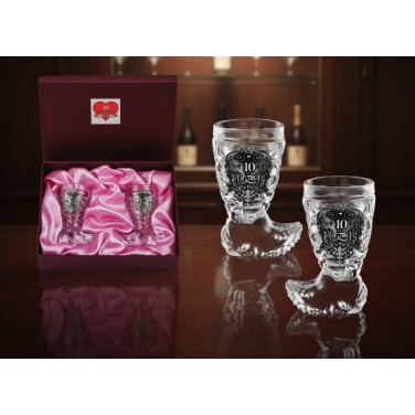 Набор подсвечников на 10 лет свадьбы Два сапога пара