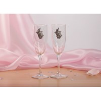 Набор фужеров для шампанского 10 лет взаимной любви