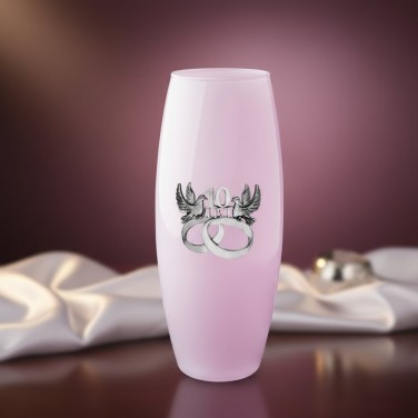 Стеклянная ваза 10 лет вместе