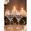 Набор бокалов для вина с деколью 10 лет вместе