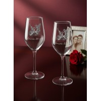 Набор бокалов для вина 25 лет вместе