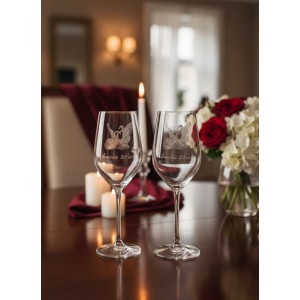 Набор бокалов для вина 30 лет вместе