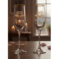 Набор фужеров для шампанского За любовь!