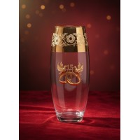 Стеклянная ваза Хрустальная свадьба