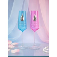 Набор фужеров для шампанского 10 лет - вместе до последней капли