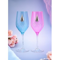 Набор бокалов для вина 25 лет - вместе до последней капли