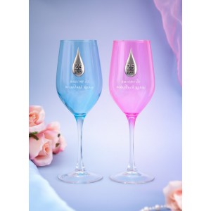 Набор бокалов для вина 25 лет - вместе до последней капли