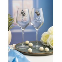 Набор бокалов для вина Фарфоровая свадьба