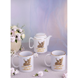 Чайный сервиз Золотая свадьба