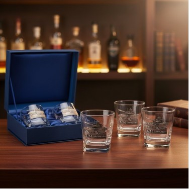 Набор стаканов для виски Танковый биатлон