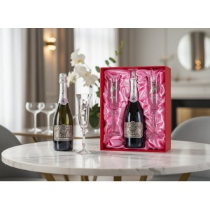 Набор фужеров с местом под бутылку Я родилась