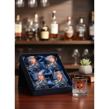 Набор бокалов для виски За Россию!