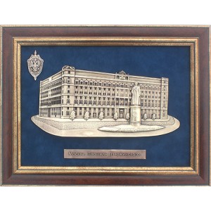 Плакетка Площадь Дзержинского (в подарочной коробке)