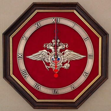 Настенные часы Эмблема МВД России (большая)