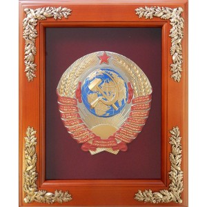 Деревянное панно Герб СССР
