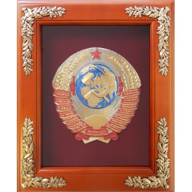 Деревянное панно Герб СССР