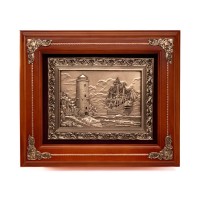 Деревянная ключница Маяк