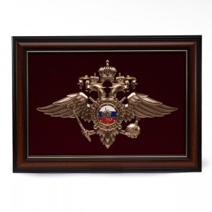 Плакетка Эмблема МВД России Плакетка Эмблема МВД России