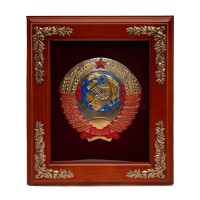 Деревянное панно Герб СССР