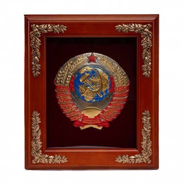 Деревянное панно Герб СССР