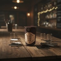 Стакан гранёный Кто я такой, чтобы не пить? (натуральная кожа)