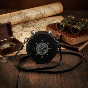 Фляга круглая Патриот (двойная) 