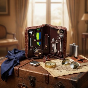 Дорожный набор Кайман (из натуральной кожи)